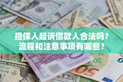 济南担保人起诉借款人合法吗？流程和注意事项有哪些？
