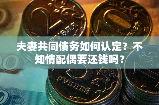济南夫妻共同债务如何认定？不知情配偶要还钱吗？