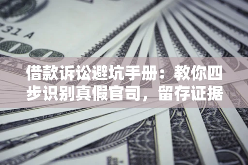 济南借款诉讼避坑手册：教你四步识别真假官司，留存证据不踩雷