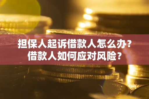 济南担保人起诉借款人怎么办？借款人如何应对风险？