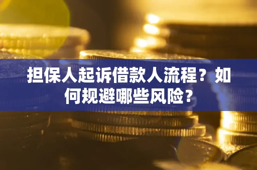 济南担保人起诉借款人流程？如何规避哪些风险？