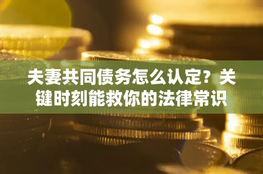 济南夫妻共同债务怎么认定？关键时刻能救你的法律常识