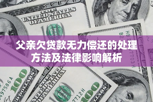 济南父亲欠贷款无力偿还的处理方法及法律影响解析