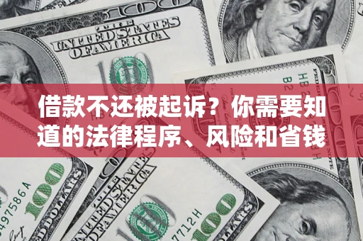 济南借款不还被起诉？你需要知道的法律程序、风险和省钱技巧