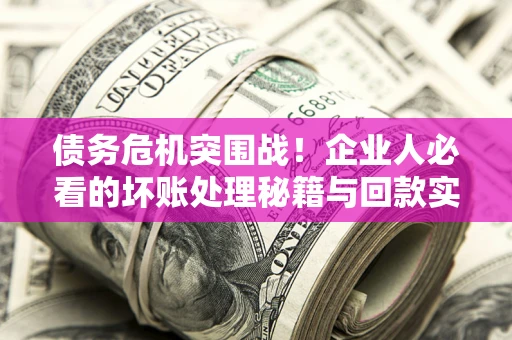 济南债务危机突围战！企业人必看的坏账处理秘籍与回款实战指南